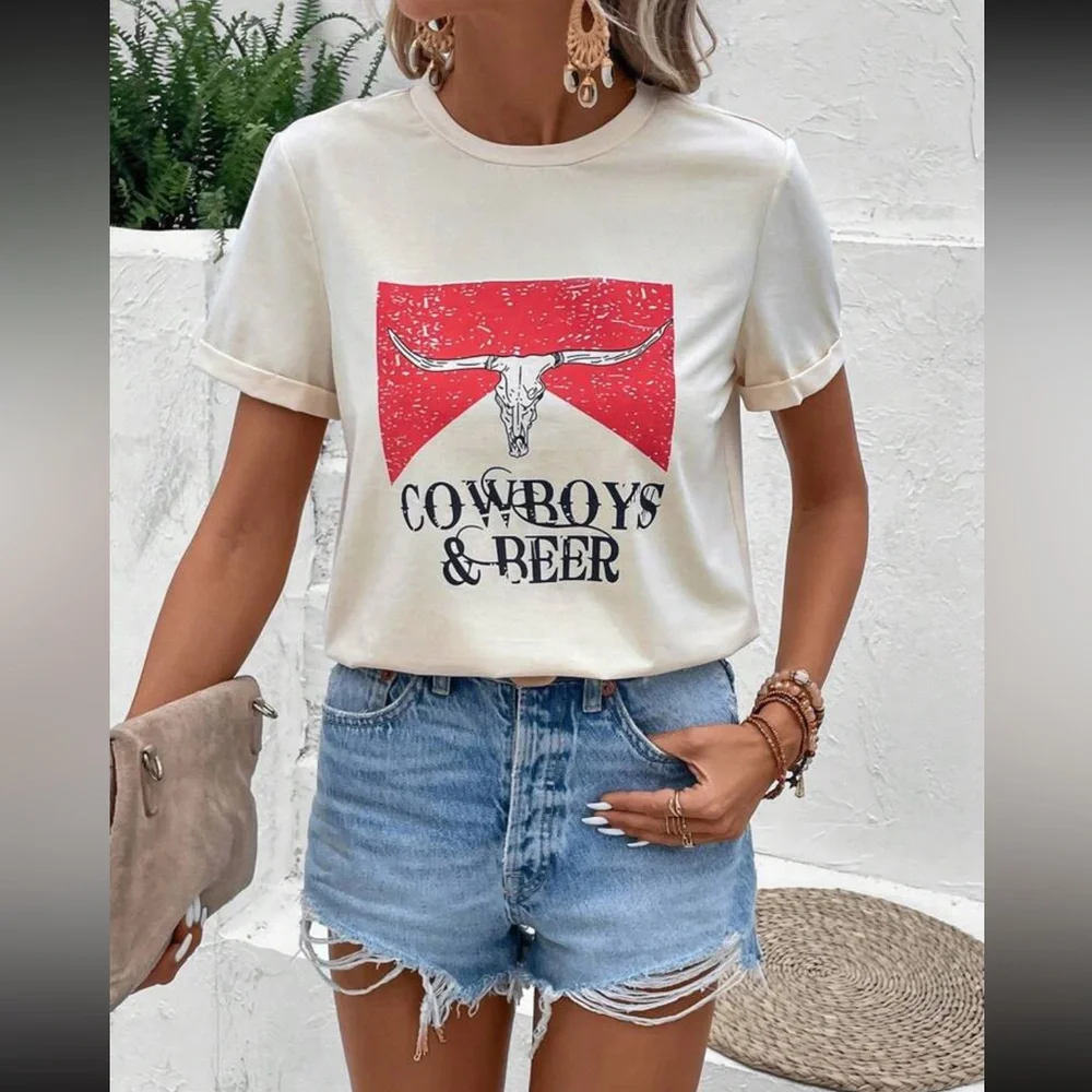 Letter Graphic Tee - Picture 5 of 6